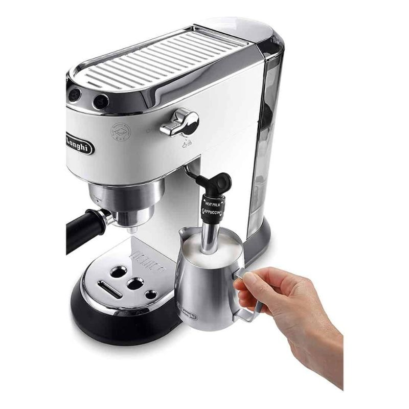 Máy pha cafe thủ công DeLonghi EC685.W Dedica Style 4 Hình ảnh máy pha cafe thủ công DeLonghi EC685.W Dedica Style