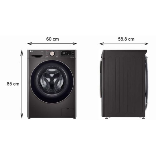 Máy Giặt LG Inverter 12 Kg FV1412S3B cửa trước 7 Kích thước máy Giặt LG Inverter 12 Kg FV1412S3B cửa trước