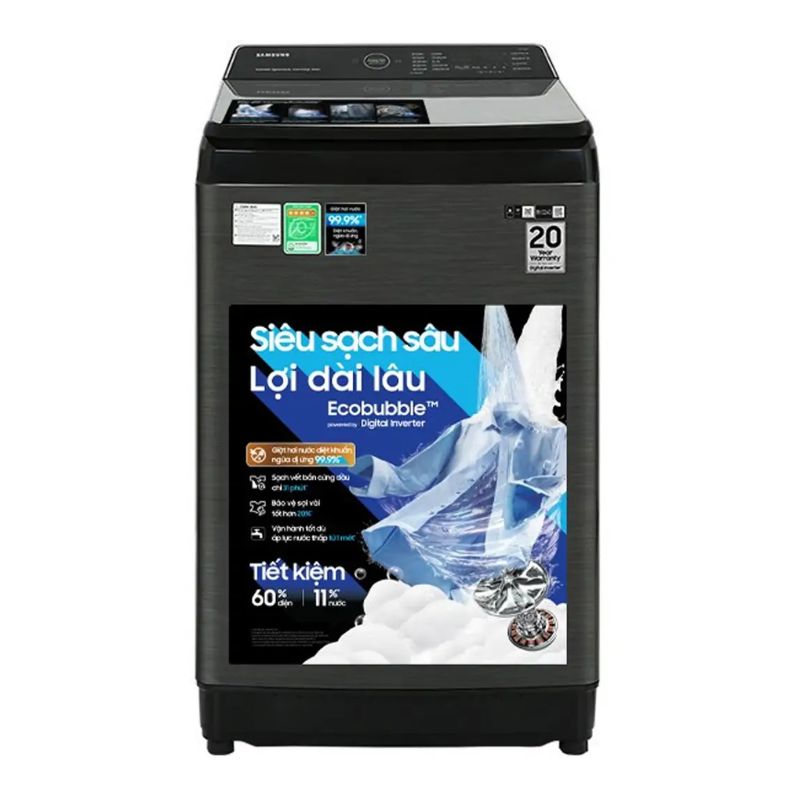 Máy Giặt Samsung Inverter 12 kg WA12CG5886BVSV cửa trên 3 Máy Giặt Samsung Inverter 12 kg WA12CG5886BVSV cửa trên