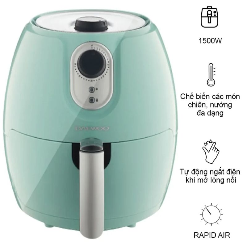 Nồi chiên không dầu Daewoo DEF-DM550 1 Nồi chiên không dầu Daewoo DEF-DM550