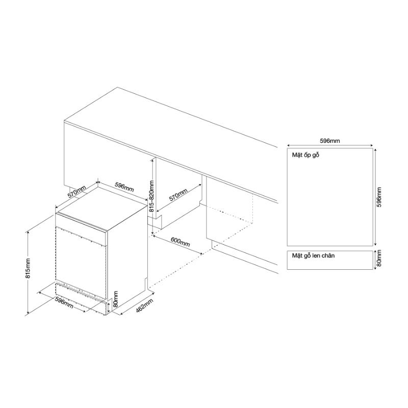 Máy rửa chén Malloca MDW157SI 4 Máy rửa chén Malloca MDW157SI - Ảnh 2