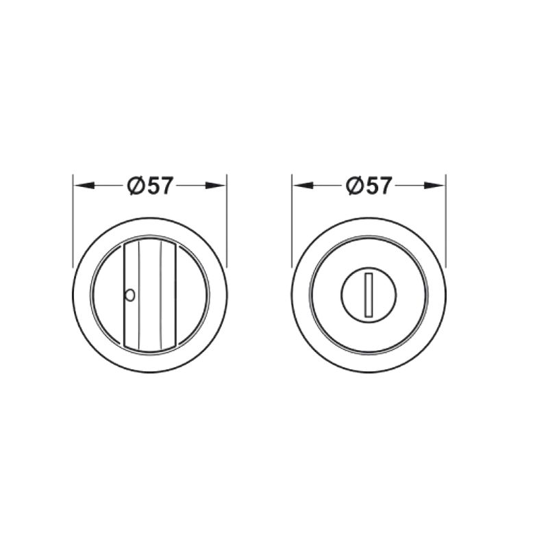 Tay nắm âm và thân khóa cửa trượt Hafele 911.27.500 BS50 WC 5 Tay nắm âm và thân khóa cửa trượt Hafele 911.27.500 BS50 WC - Ảnh 4