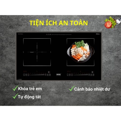 Bếp từ đôi Giovani G-2218 MAS lắp âm 10 Tiện ích Bếp từ đôi Giovani G-2218 MAS lắp âm