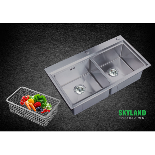 Chậu rửa bát Eurosun HANDMADE SKYLAND EU-8246HS 2 Chậu rửa bát Eurosun HANDMADE SKYLAND EU-8246HS