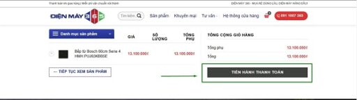 HƯỚNG DẪN MUA HÀNG TẠI BẾP 365 6 Thanh toán