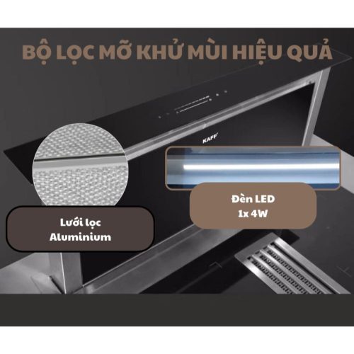 Máy út mùi KAFF KF-AT900 âm bàn 12 Bộ lọc Máy út mùi KAFF KF-AT900 âm bàn