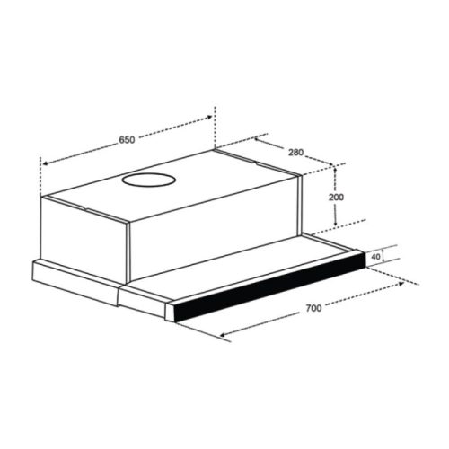 Kích thước Máy hút mùi Spelier SP 670