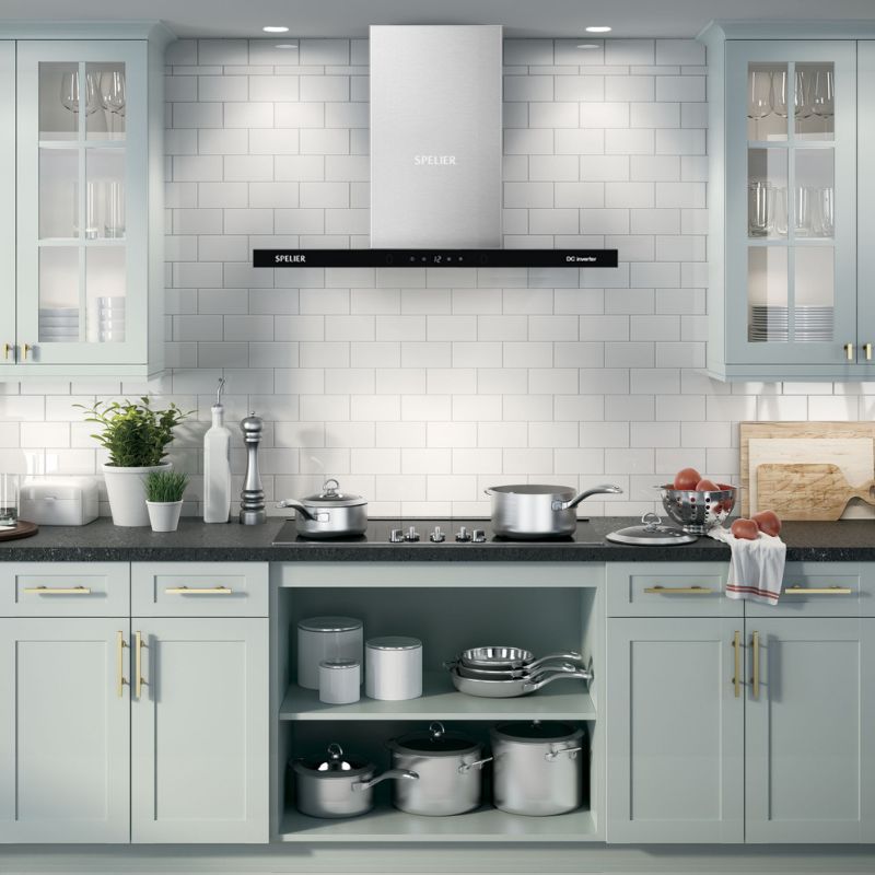 Máy hút mùi Spelier SP-110 DC 70CM 4 Lắp đặt Máy Hút mùi Spelier SP-110 DC 70