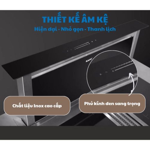 Máy út mùi KAFF KF-AT900 âm bàn 10 Thiết kế Máy út mùi KAFF KF-AT900 âm bàn