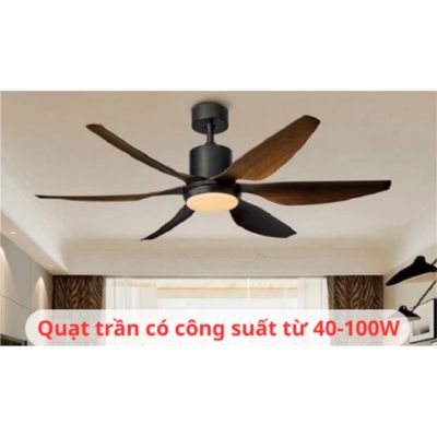 Quạt trần và quạt cây quạt nào tốn điện hơn? 1 Công suất quạt trần