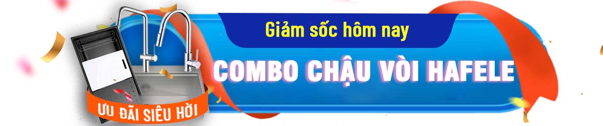 combo chau voi rua hafele