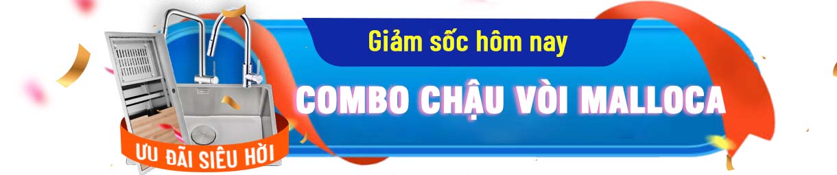 combo chau voi rua malloca