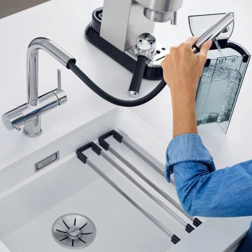 Vòi BLANCO 526158 FONTAS-S II kiểu Silgranit. 5 Ảnh Vòi BLANCO 526158 FONTAS-S II kiểu Silgranit.