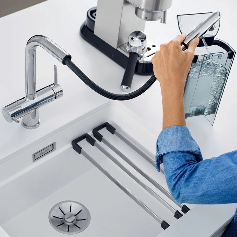 Vòi BLANCO 526158 FONTAS-S II kiểu Silgranit. 4 Ảnh Vòi BLANCO 526158 FONTAS-S II kiểu Silgranit.