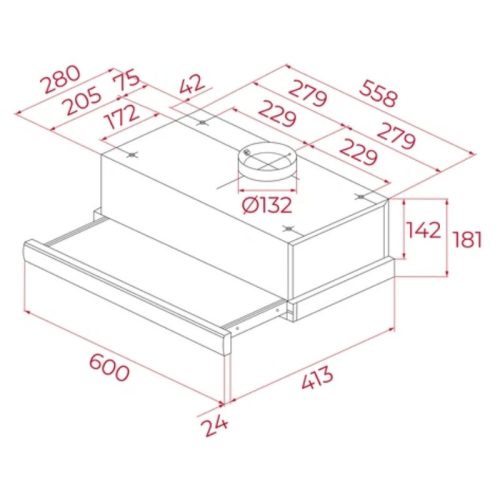 Máy Hút Mùi Teka TL 6310 40474250 Âm Tủ 7 Hình ảnh máy hút mùi TEKA TL 6310 40474250