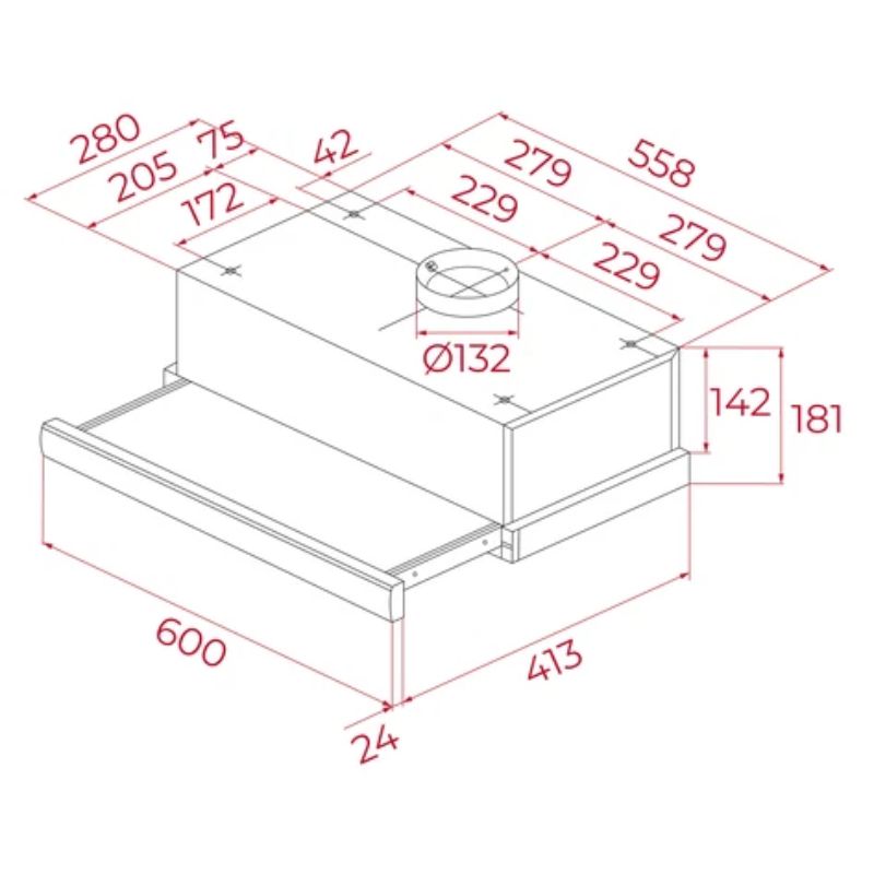 Máy Hút Mùi Teka TL 6310 40474250 Âm Tủ 5 Hình ảnh máy hút mùi TEKA TL 6310 40474250