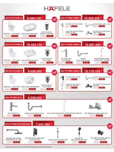 Đại tiệc SALE cùng Häfele 2025: Giảm đến 40%, sắm ngay kẻo lỡ! 10 gomsu