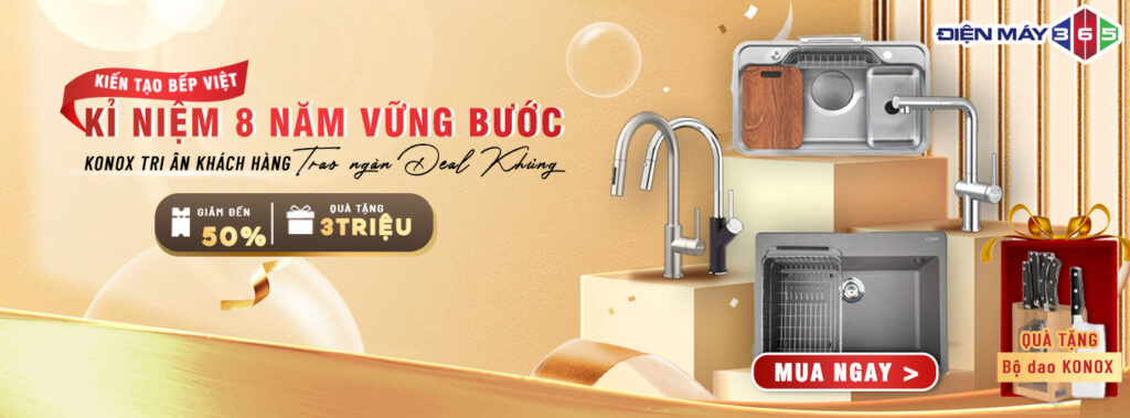 Ưu đãi Konox x Thế Giới Bếp Nhập Khẩu - Combo chậu vòi giá tốt