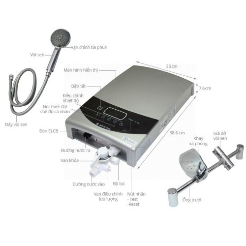 Máy nước nóng Ariston 4500W ST45PE-VN 10 Chi tiết máy nước nóng Ariston 4500W ST45PE-VN