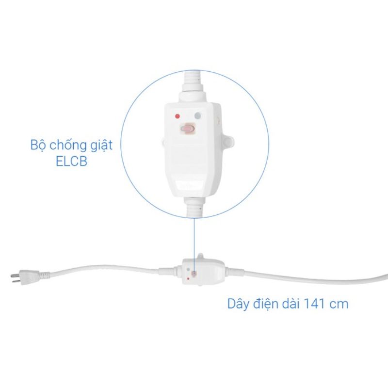 Bình nóng lạnh AN LUX 6 BE 6 lít 8 Dây điện Bình nóng lạnh AN LUX 6 BE 6 lít