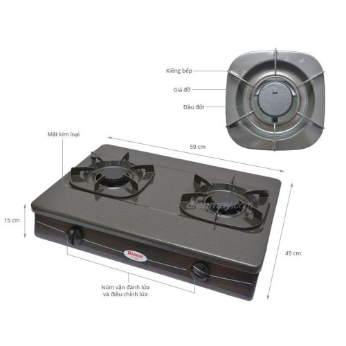 Bếp gas đôi Rinnai RV-360GM(N) 11 size bep gas rinnai rv 360gmn