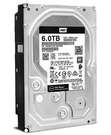 WD 6TB / 7200Rpm/ Cache 256M/ Sata 3 (6.0 GB/s) - Caviar Black