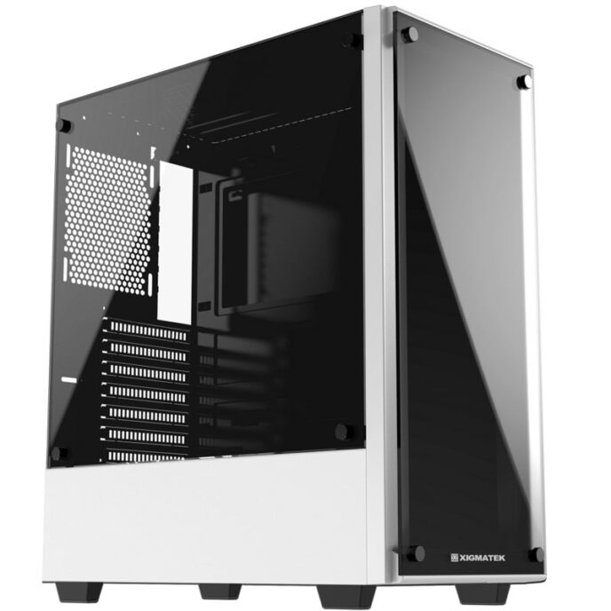 XIGMATEK ARTEMIS WHITE  - GAMING ATX, 2 SIDE TEMPERED GLASS, NO FAN