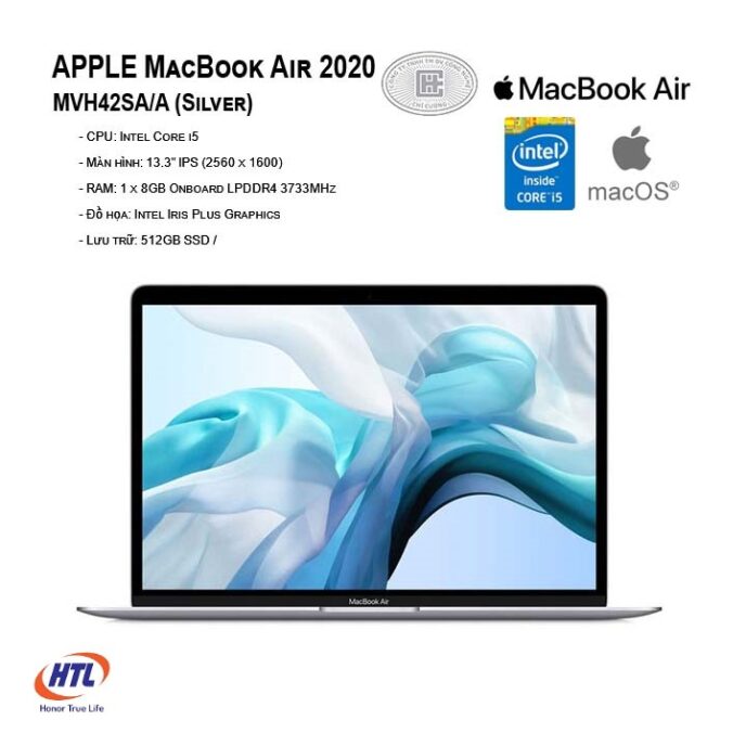 Laptop Apple Macbook Air 13.3 inch 2020 MVH42SA/A Silver