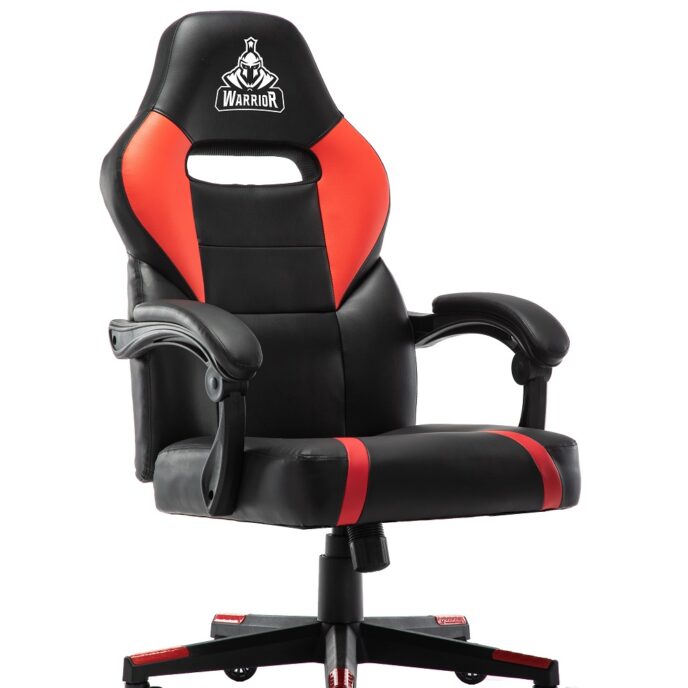 WARRIOR GAMING CHAIR - Crusader Series - WGC101 - Black/Red