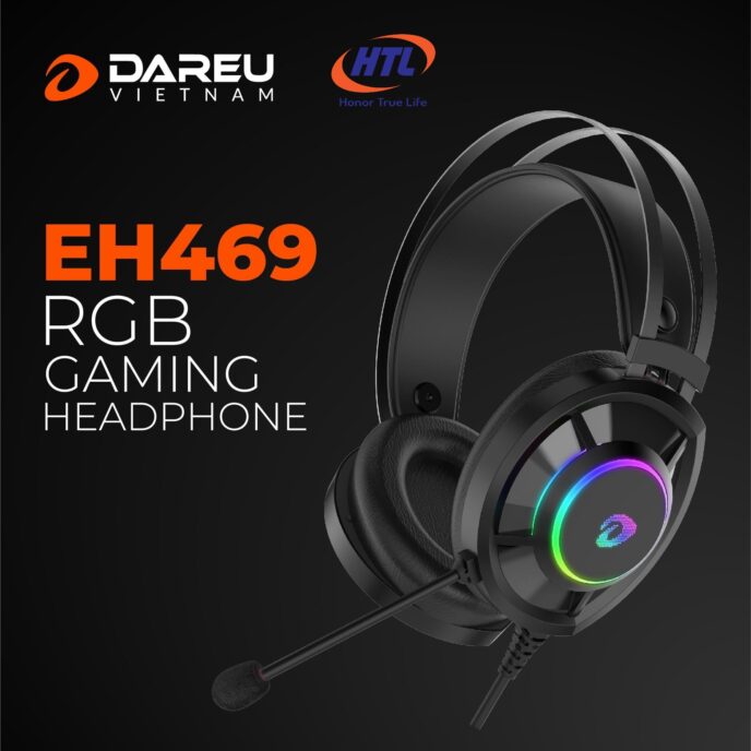 Tai nghe DareU EH469 7.1 RGB Black