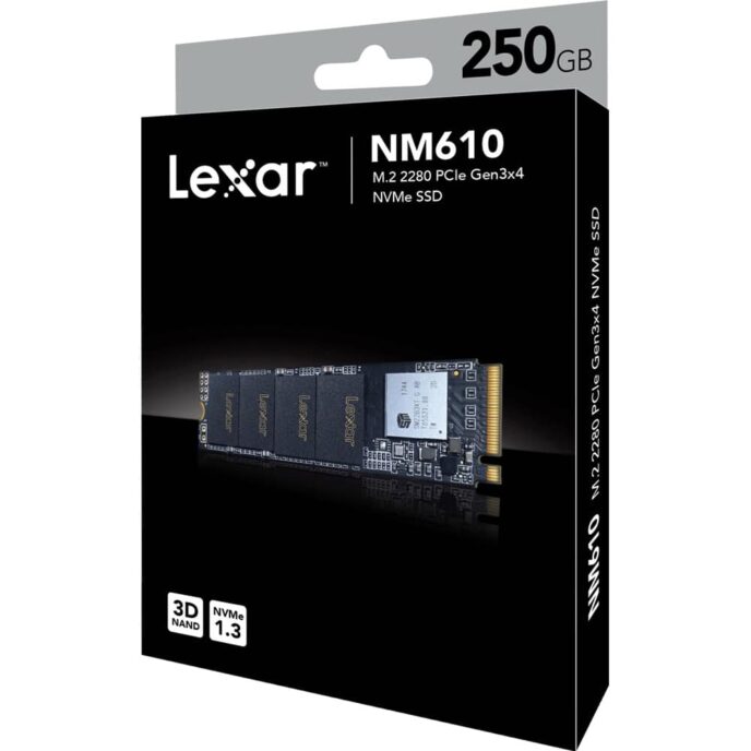 SSD Lexar NM610 M.2 PCIe Gen3 x4 NVMe 250GB