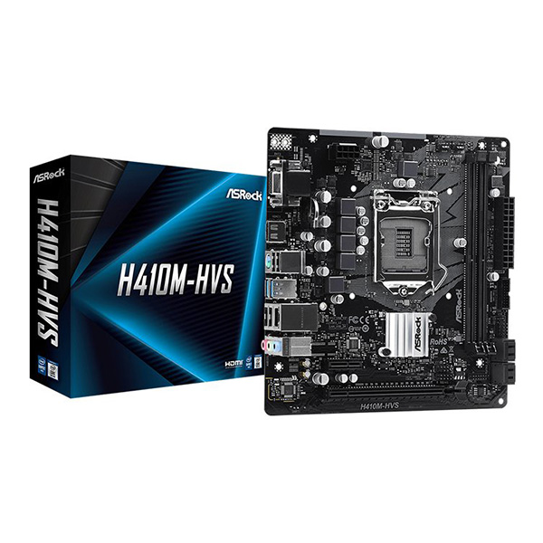 Mainboard ASROCK H410M-HVS (Intel H410, Socket 1200, m-ATX, 2 khe Ram DDR4)