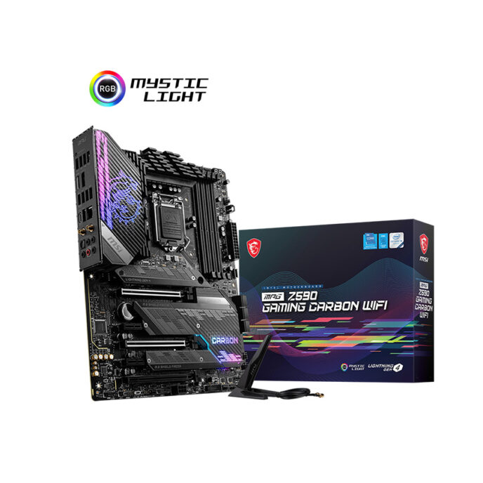Mainboard MSI Z590 GAMING CARBON WIFI (Intel Z590, Socket 1200, ATX, 4 khe Ram DDR4)