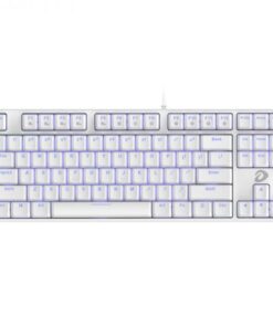 Bàn phím cơ Gaming DAREU EK87 WHITE (ICE-BLUE LED, Blue/ Brown/ Red D switch) – Bàn phím màu trắng