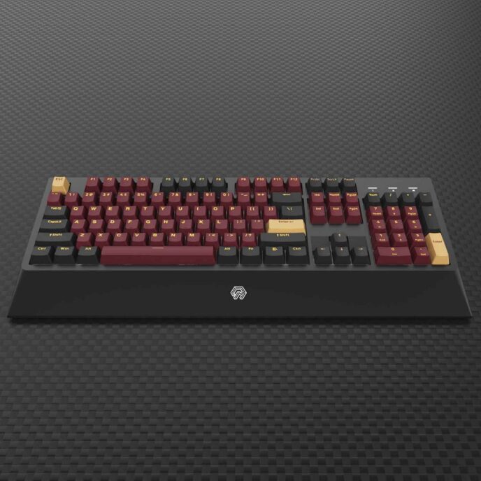 Bàn phím Mojike GK1 Black Red (AKKO sw v2 | LED trắng)