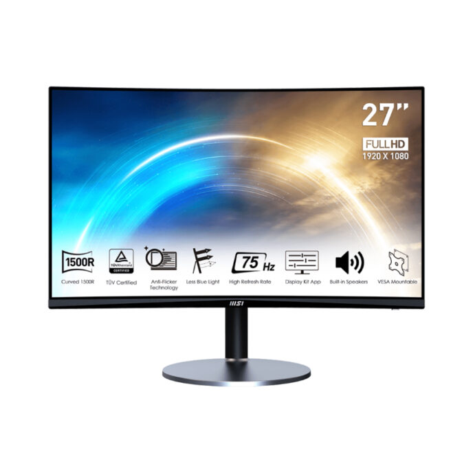 MÀN HÌNH MSI 27″ PRO MP272C FHD 75HZ CONG CHÍNH HÃNG