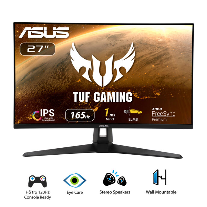 Màn hình Asus VG279Q1A (27 inch/FHD/IPS/165Hz/1ms/250nits/HDMI+DP+Audio/Loa/Freesync)