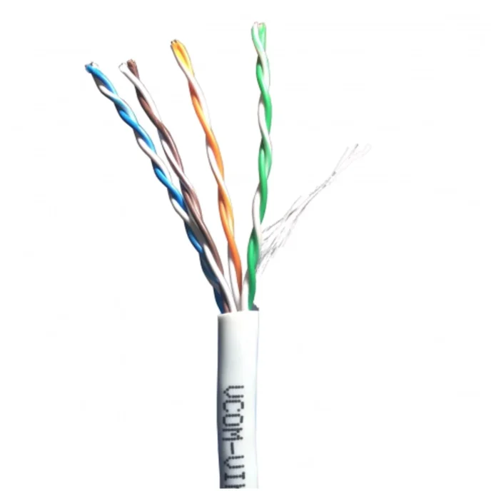 Cáp mạng Vcom Cat 5E UTP 24AWG 4PRS – PVC 305m