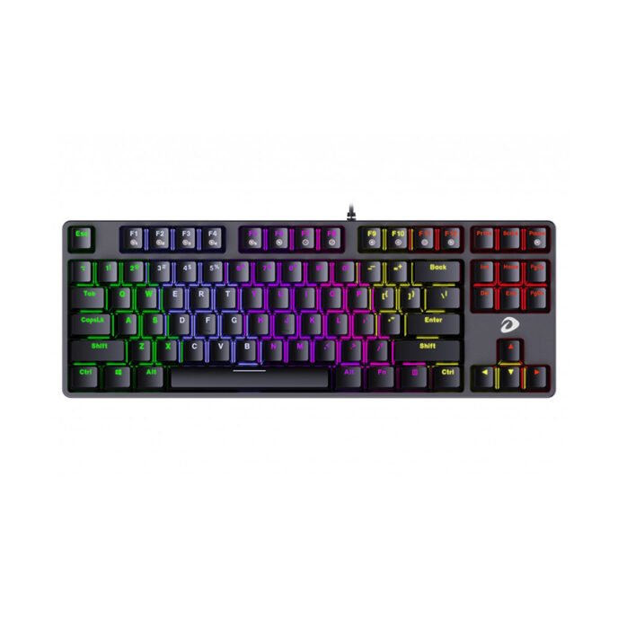 Bàn phím cơ Gaming DAREU EK87 – Black (MULTI-LED, Blue/ Brown/ Red D switch)