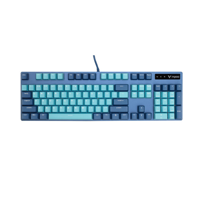BÀN PHÍM CƠ GAMING CÓ DÂY RAPOO V500 PRO CYAN BLUE
