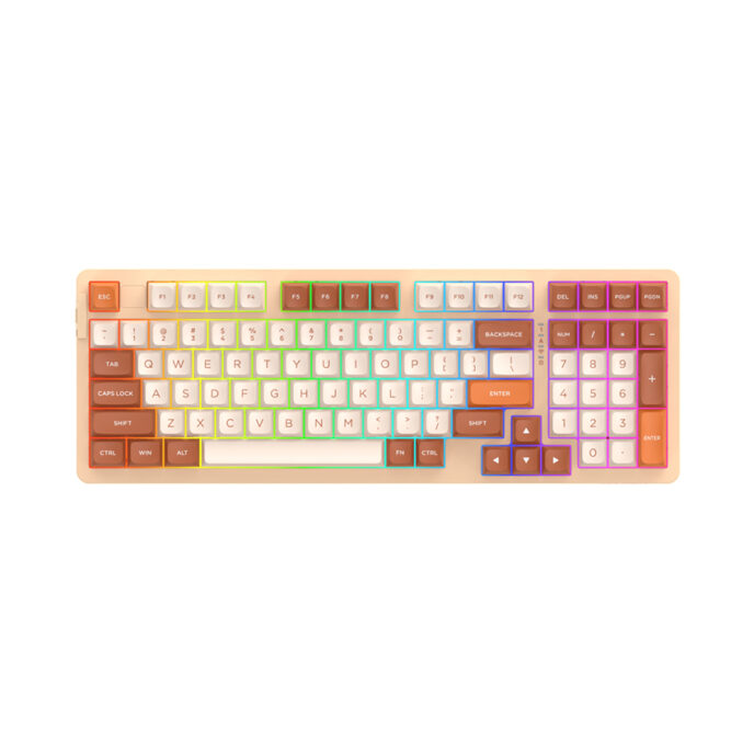 Bàn phím cơ Dareu A98 PRO Tri Mode TIRAMISU Dream Switch, Type C , Bluetooth 5.1, 2.4G