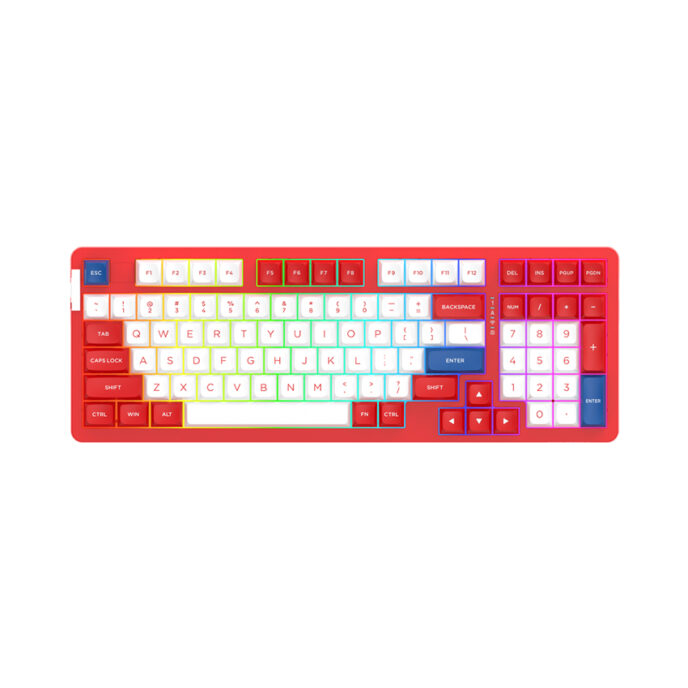 Bàn phím cơ Dareu A98 PRO Tri Mode RED WAVE Dream Switch, Type C, Bluetooth 5.1, 2.4G