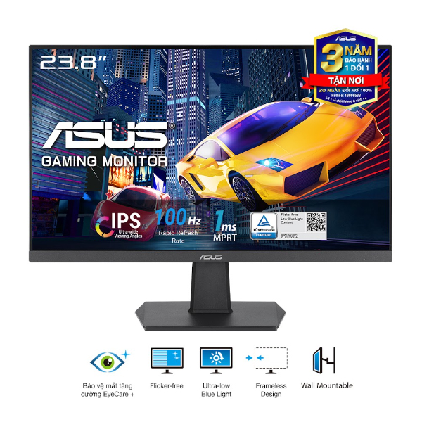 MÀN HÌNH ASUS VA24EHF (23.8 INCH/FHD/IPS/100HZ/1MS)