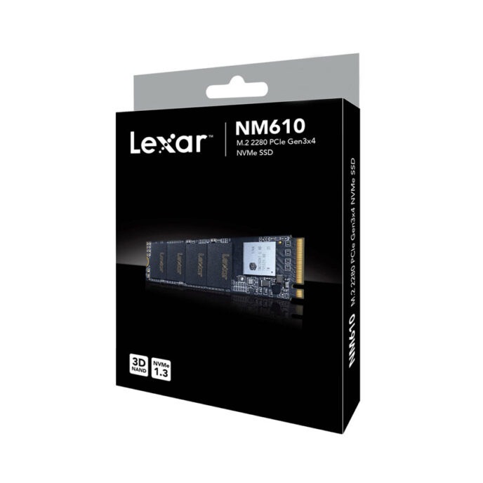 Ổ CỨNG SSD LEXAR LNM610 PRO 500GB M.2 2280 PCIE 3.0X4 (ĐOC 3300MB/S - GHI 1700MB/S) - (LNM610P500G-RNNNG)