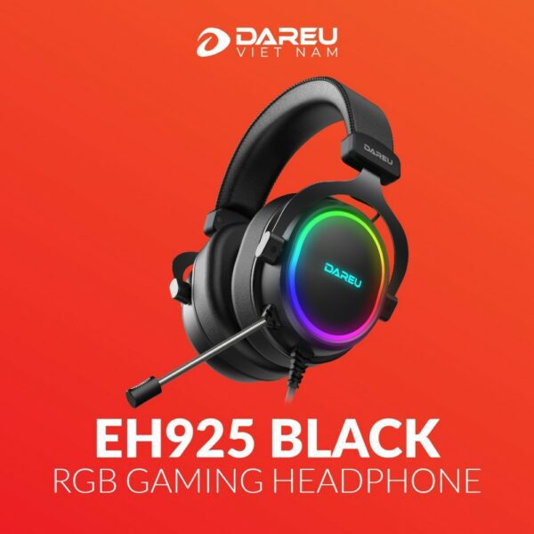 TAI NGHE DAREU EH925 RGB BLACK  MULTI LED 7.1