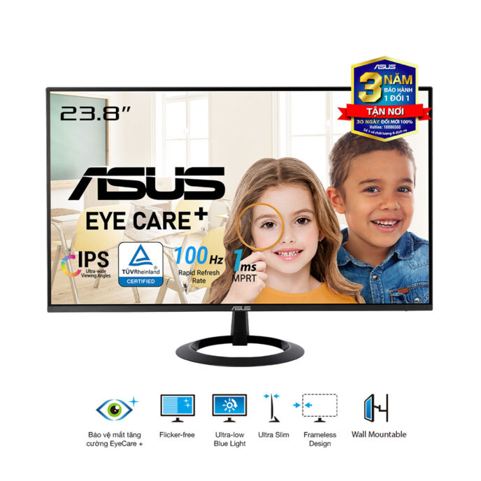 MÀN HÌNH ASUS VZ24EHF 23.8 INCH IPS 100HZ 1MS VIỀN MỎNG