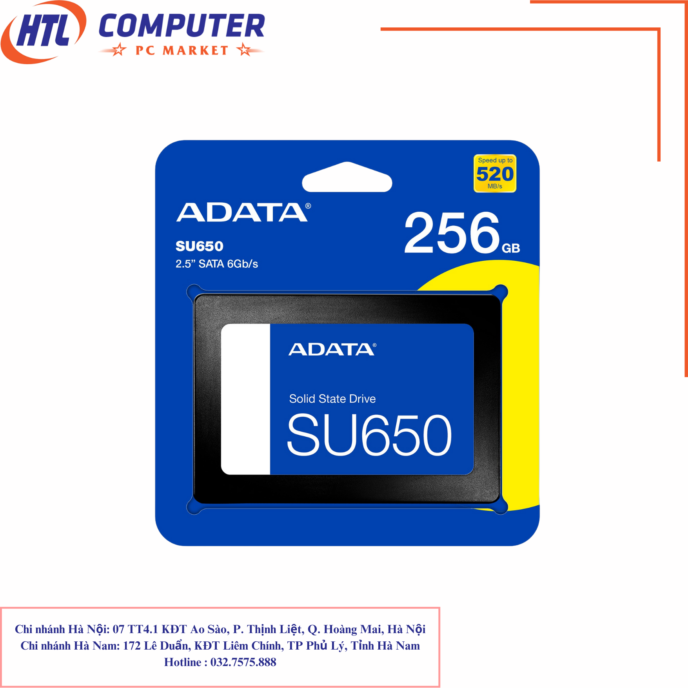 Ổ cứng SSD ADATA SU650 256GB 2.5" Sata III