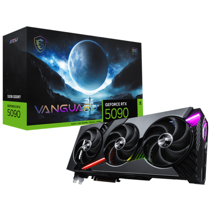 Card màn hình MSI GeForce RTX 5090 32G VANGUARD SOC