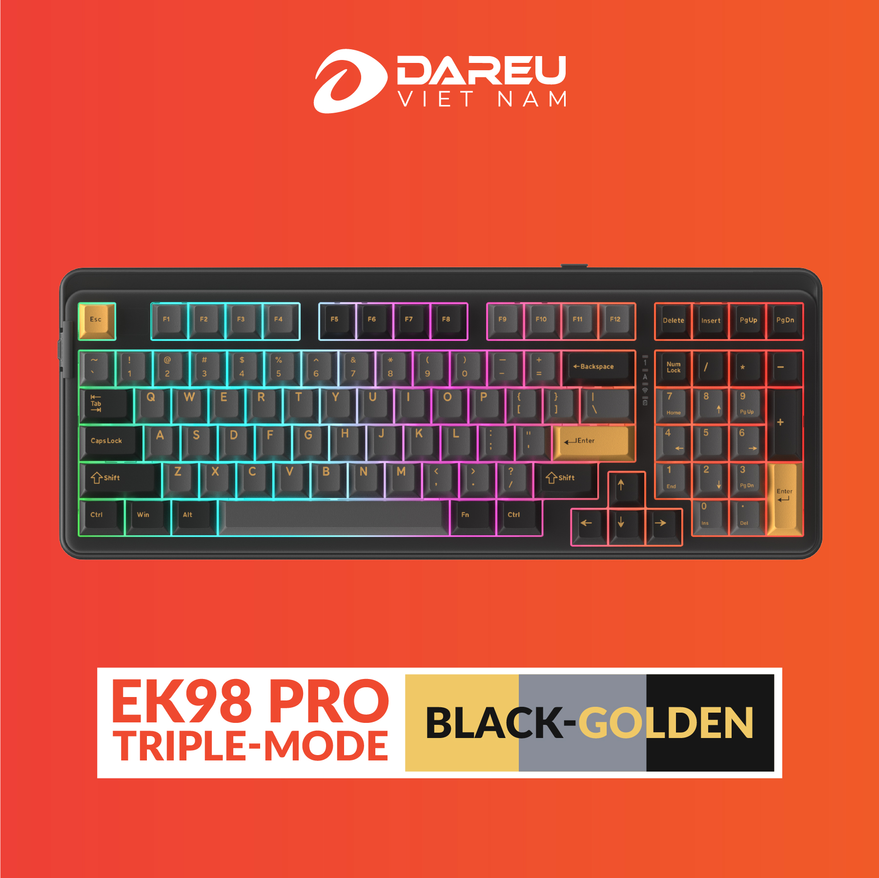 EK98 PRO Black Golden - 01