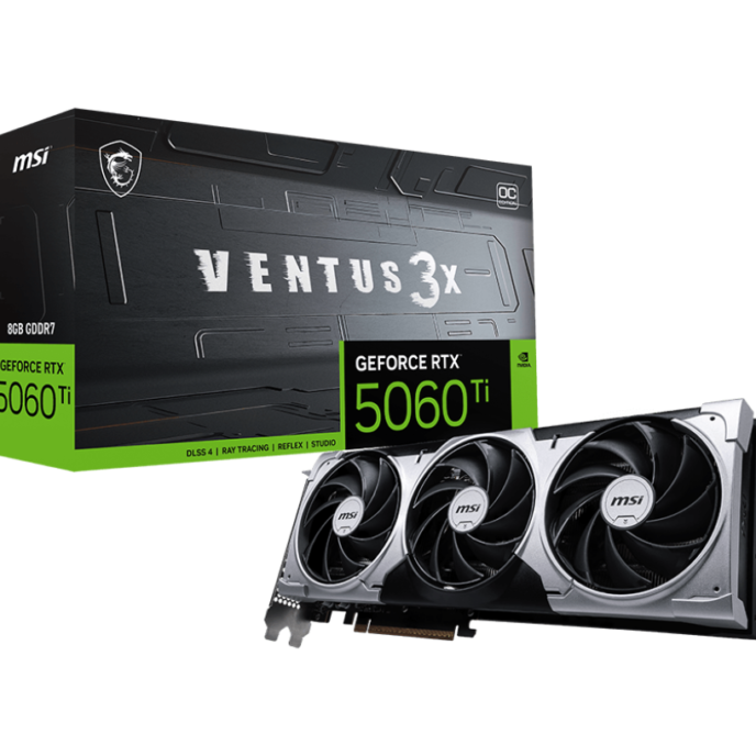 Card màn hình MSI RTX 5060 Ti 8G VENTUS 3X OC